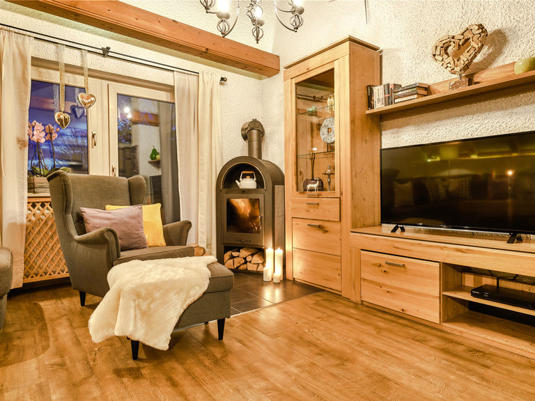 Kaminofen in der Ferienwohnung Arber in Bodenmais