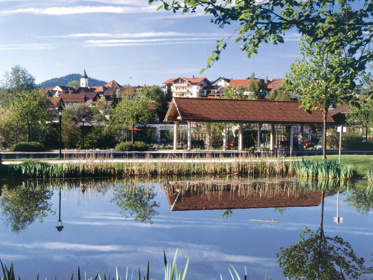 Kurpark von Bodenmais im Bayerischen Wald