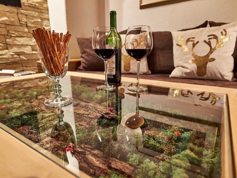 Wohnzimmer für gemütliche Stunden in unserer Ferienwohnung Hochzell in Bodenmais