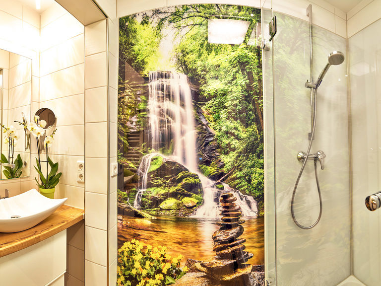 Neues renoviertes Badezimmer in unserer Ferienwohnung Hochzell in Bodenmais